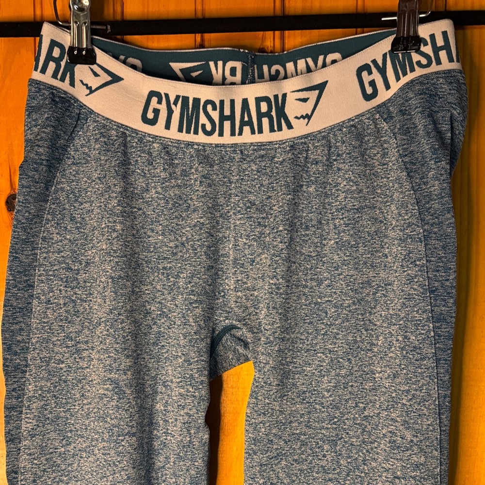 Gymshark Heathered Blue Leggings - Picture 3 of 8